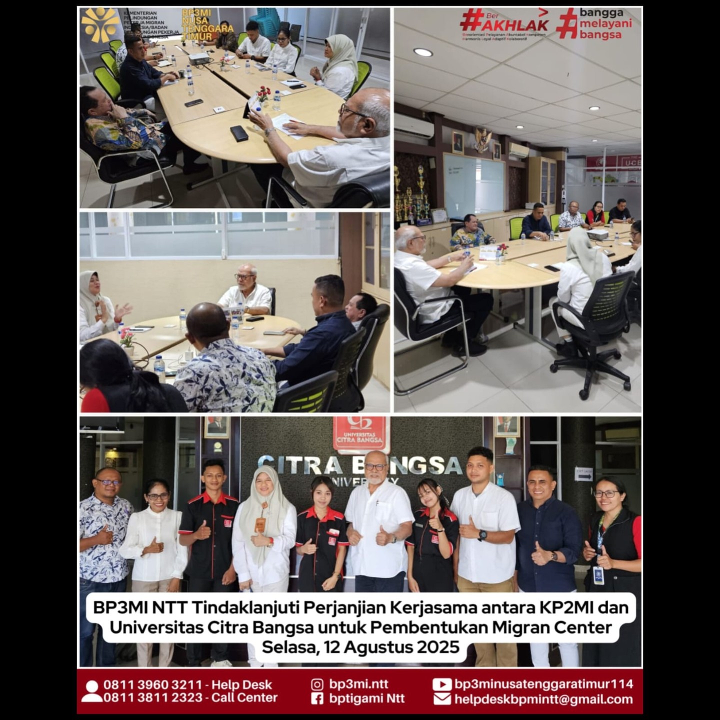 Tindak Lanjut Kerjasama BP3MI NTT dan Universitas Citra Bangsa!!