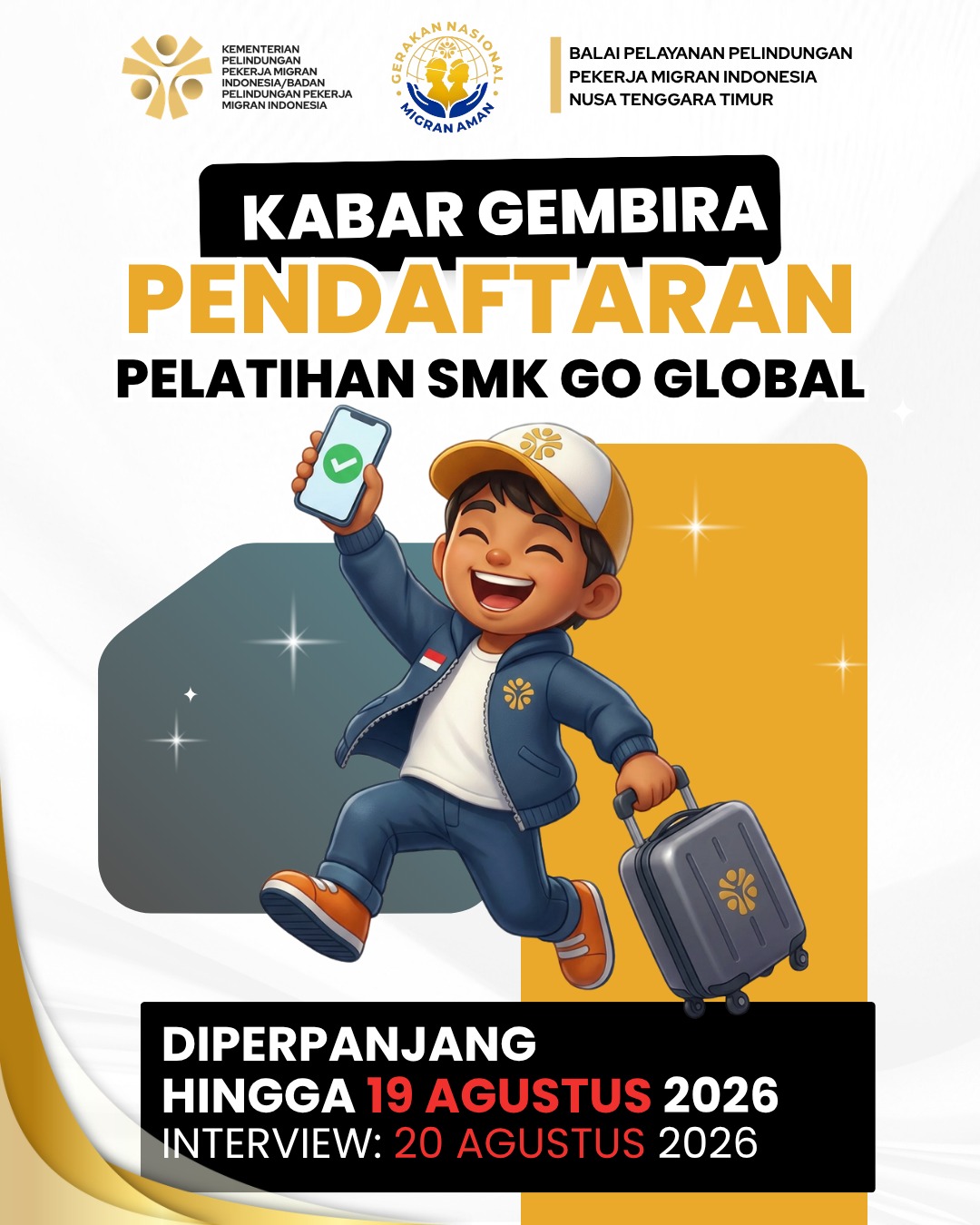 Perpanjangan Pendaftaran Pelatihan SMK GO GLOBAL